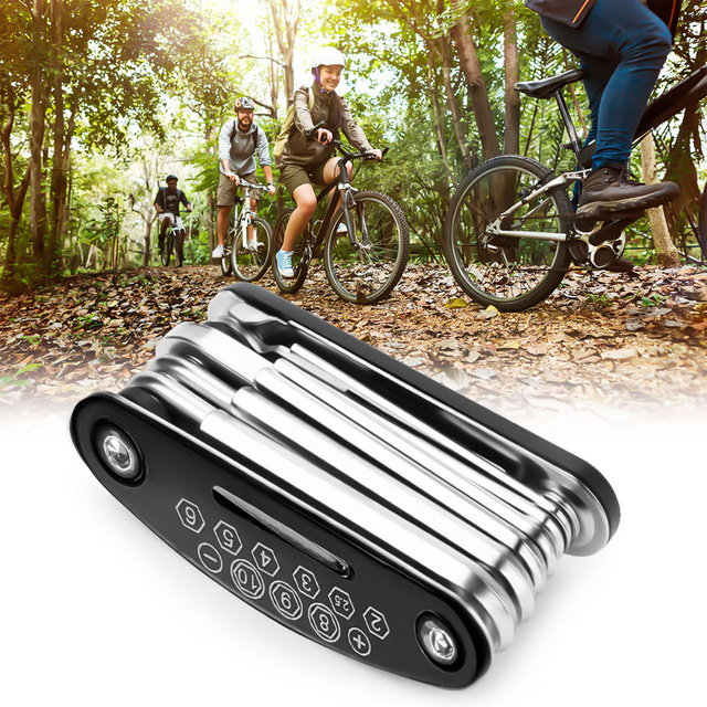 Multitool wrenches for changing Alogy tires on scooters/bikes