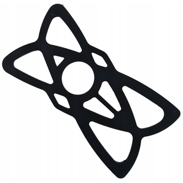 Bezpečnostný pásik Alogy TPU gumička chrániaca telefón 4,7"-6,7" pre držiak na bicykel univerzálna Čierna