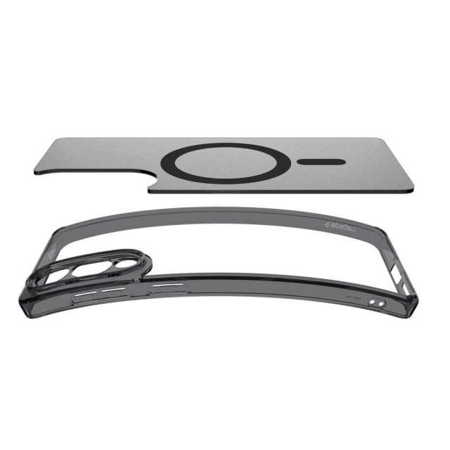 Pouzdro Spigen Ultra Hybrid Mag s MagSafe pro Samsung Galaxy S25 Edge - černé průsvitné