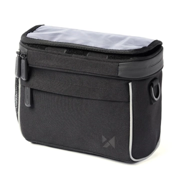 Wozinsky bicycle handlebar bag bike shoulder bag black (WBHBB-01)