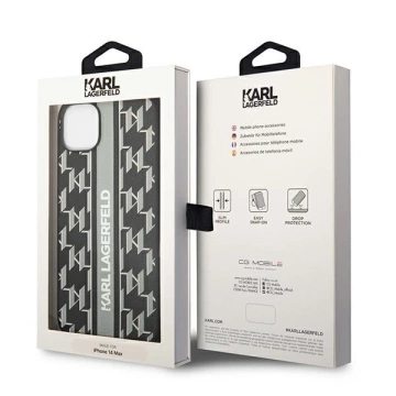 Etui Karl Lagerfeld KLHCP14MPGKLSKG pro iPhone 14 Plus 6,7" pevné pouzdro Monogram Stripe