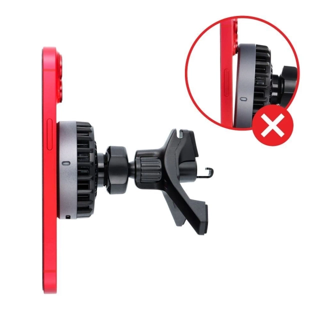 Držák do auta s indukční nabíječkou Forcell Cool Mag Qi2 MagSafe 15W