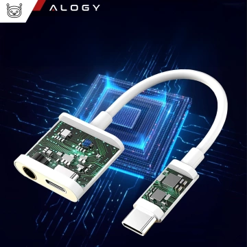 HUB-Splitter Alogy-Adapter für Computer-Laptop mit USB-C auf 3x USB-A 2.0 1x USB-A 3.0 Grau