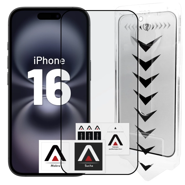 Захищене скло для Apple iPhone 16 9H Alogy Heavy Pro™️