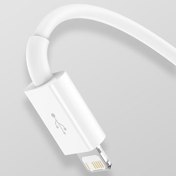 Kabel 1,5m Baseus Superior Series USB 3w1 micro USB / Lightning / USB-C 3,5A Biały