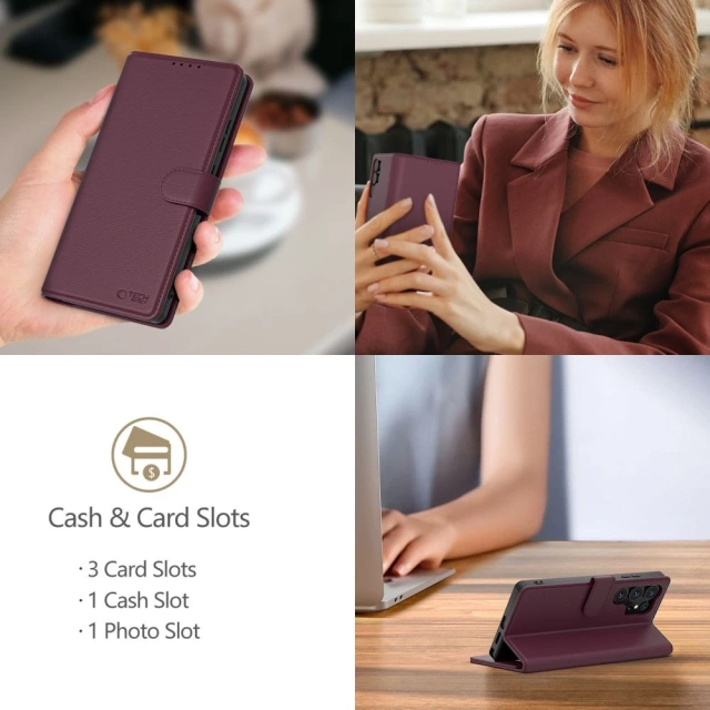 Чохол для Samsung Galaxy S25 Ultra Tech-Protect Wallet Mulberry