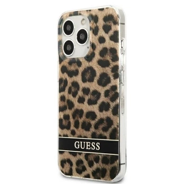 Guess GUHCP13LHSLEOW iPhone 13 Pro / 13 6,1" brown/коричневий жорсткий чохол Leopard