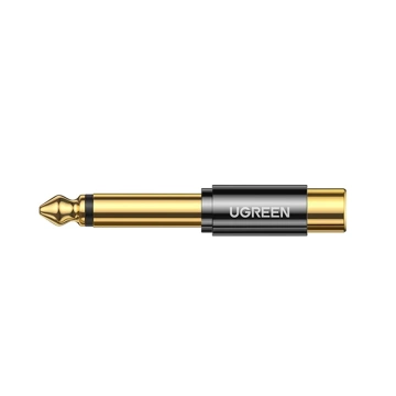 UGREEN adapter 6.35 mm jack (male) to RCA (female) gold (AV169 80731)