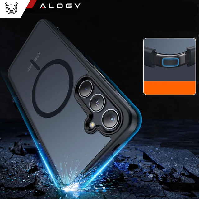 Puzdro pre Samsung Galaxy S24 Plus Mag Safe Case MagMat Phone Back Cover Matte Black