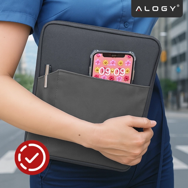 Wsuwka Torba etui ochronne pokrowiec do tabletów Alogy Sleeve Bag na tablet Apple iPad Samsung Lenovo Xiaomi 9.7" - 10.8" Szary