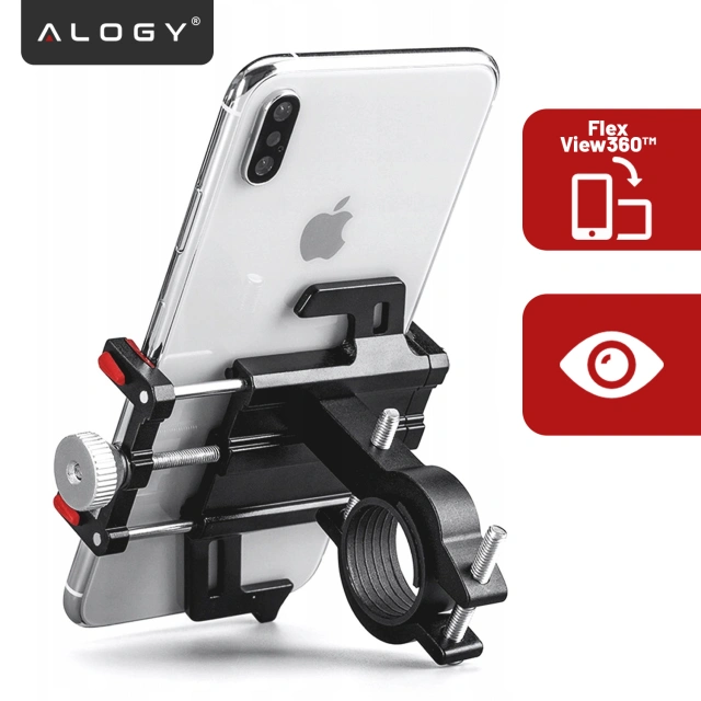 Alogy Bike Phone Phone Holder 55-95mm for Bicycle Bike Motor Scooter Black