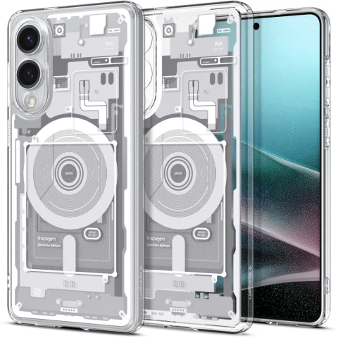 Etui Spigen Ultra Hybrid MagSafe Galaxy S25 Edge Print White – Hybrydowa ochrona