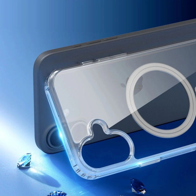 Etui MagSafe do iPhone 16 Dux Ducis Clin Mag Przezroczyste