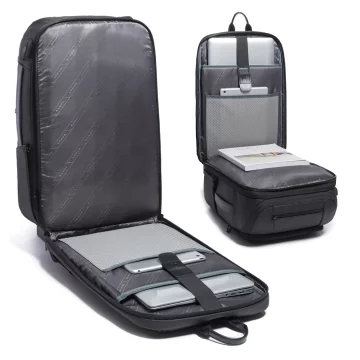 Bange Waterproof Backpack for Laptop 15.6" City Travel 45x30x16 cm for Work Airplane Men's Women's with USB Port Black
