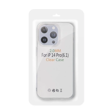 Protective case CLEAR CASE 2mm for iPhone 15 Plus (camera protection)