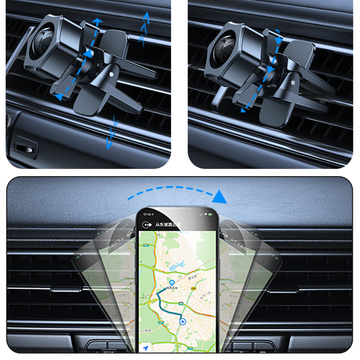 Uchwyt samochodowy na telefon ładowarka indukcyjna QI USAMS Magnetic Car Wireless Charging 15W do kratki (US-CD170) 