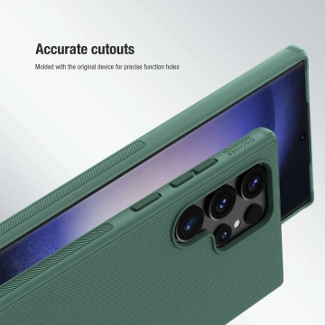 Pancierové puzdro Nillkin Super Frosted Shield Pro pre Samsung Galaxy S24 Ultra - čierne