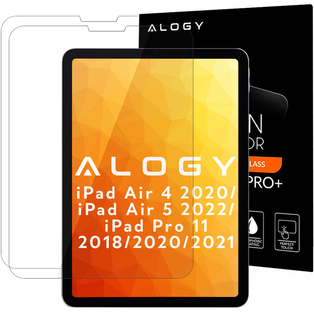 Tvrdené sklo x2 Alogy 9H na obrazovku pre iPad Air 4 2020 / iPad Pro 11 2018/2020/2021