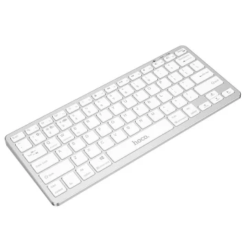 EOL HOCO Klawiatura Bezprzewodowa QWERTY GM32 Srebrna