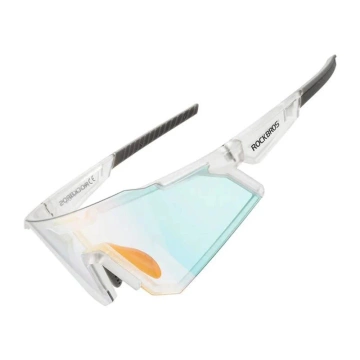 Fotochromatické cyklistické brýle Rockbros SP291 UV400 - bílé