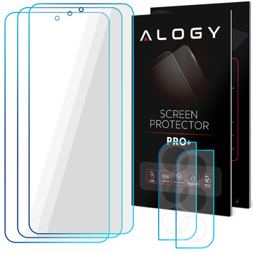 3x 9H Tempered Glass Screen 2x Camera Lens Alogy Glass Pack for Galaxy S21 FE