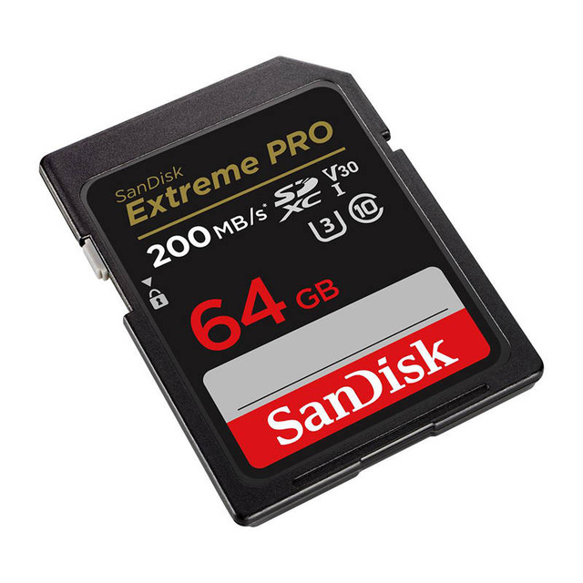 SANDISK EXTREME PRO SDXC 64GB 200/90 MB/s UHS-I U3 paměťová karta (SDSDXXU-064G-GN4IN)