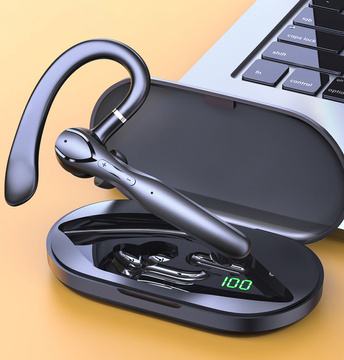 Bezdrôtové slúchadlá do uší Alogy ENC BT TWS Bluetooth 5.3 s nabíjacím puzdrom v čiernej farbe