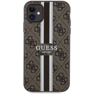Etui Guess GUHMN61P4RPSW pro iPhone 11 / Xr pevný obal 4G Printed Stripes MagSafe