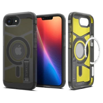 Чохол для iPhone 16e Spigen Tough Armor Mag MagSafe Frost Black
