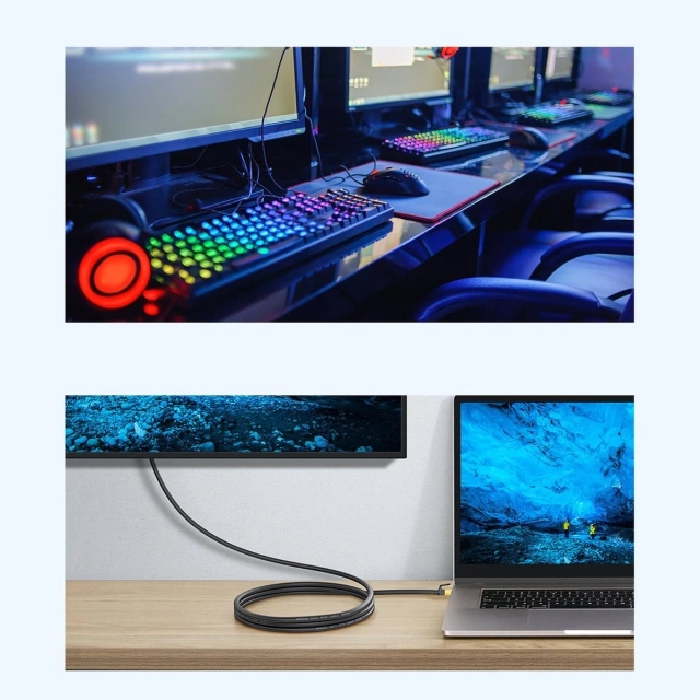 Кабель мережевий Baseus Speed Seven RJ45 10Gbps 5m чорний (WKJS010501)