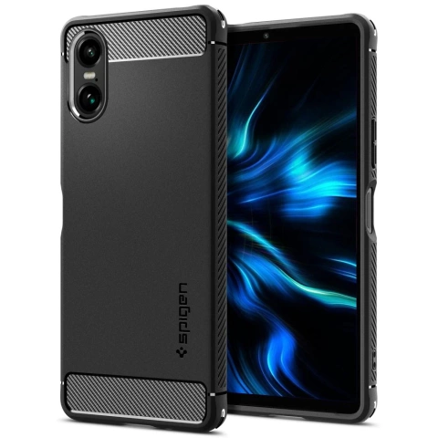 Puzdro Spigen Rugged Armor pre Sony Xperia 10 VI Matte Black