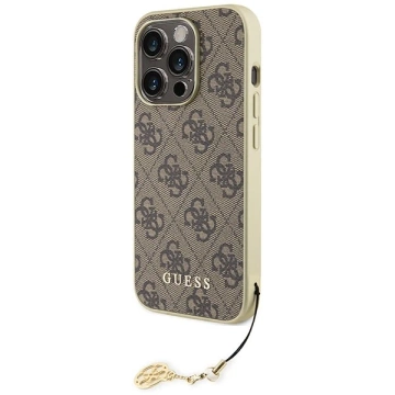 Etui Guess GUHCP15XGF4GBR для iPhone 15 Pro Max 6.7" бронзовий/коричневий твердий чохол 4G Charms Collection