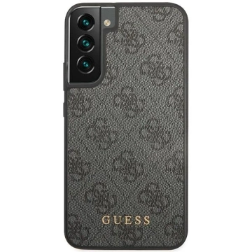 Etui Guess GUHCS23MG4GFGR для Samsung Galaxy S23 Plus S916 чорний/сірий жорсткий чохол 4G Метал Золотий логотип