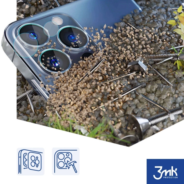 Hybridní sklo na fotoaparát pro Apple iPhone 16 Pro Lens Protector 3mk Sada 4ks