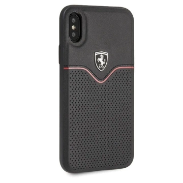 Pevné puzdro Ferrari iPhone X/Xs čierne/čierne Off Track Victory