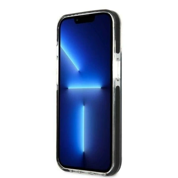 Ochranné puzdro na telefón Karl Lagerfeld KLHCP13STPE2TK pre Apple iPhone 13 Mini 5,4" pevné puzdro čierne/čierne Karl