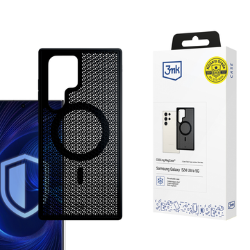 Hülle für Samsung Galaxy S24 Ultra - 3mk COOLing MagCase Schwarz