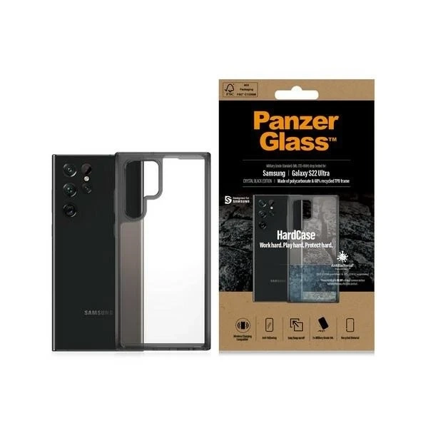 Kryt na Samsung Galaxy S22 Ultra PanzerGlass HardCase Antibakteriálny, priehľadný