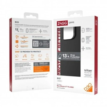 Чохол Gear4 Rio Snap для iPhone 14 Pro Max 6.7" black/black 50759
