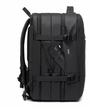 Водонепроникний рюкзак Bange для ноутбука 15.6", city traveler, 45х30х16 см, для роботи, літака, чоловічий, жіночий, з USB портом Чорний