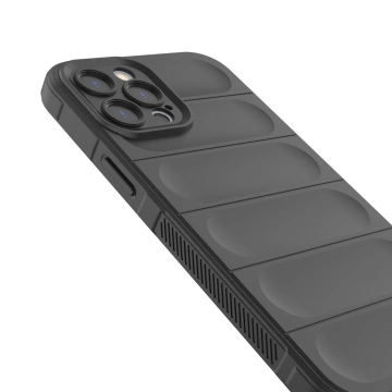 Pouzdro Magic Shield Case pro iPhone 12 Pro Max flexibilní pancéřový tmavě modrý kryt