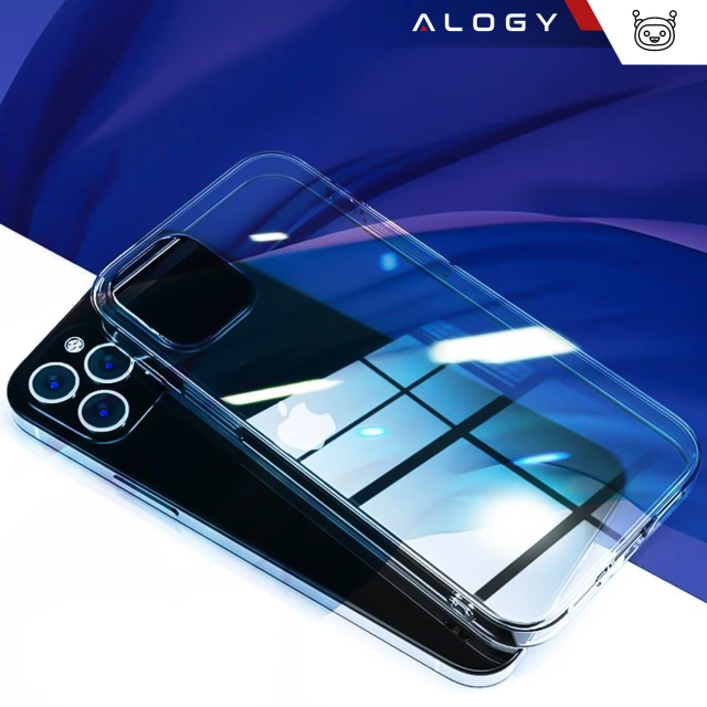 Armored Alogy Hybrid Case for Apple iPhone 13 Pro with camera cover Transparent