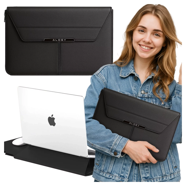 Чохол для ноутбука, MacBook Air Pro 13.3" Alogy Hard Foam Bag Protective Case для ноутбуків 13-14" чорний