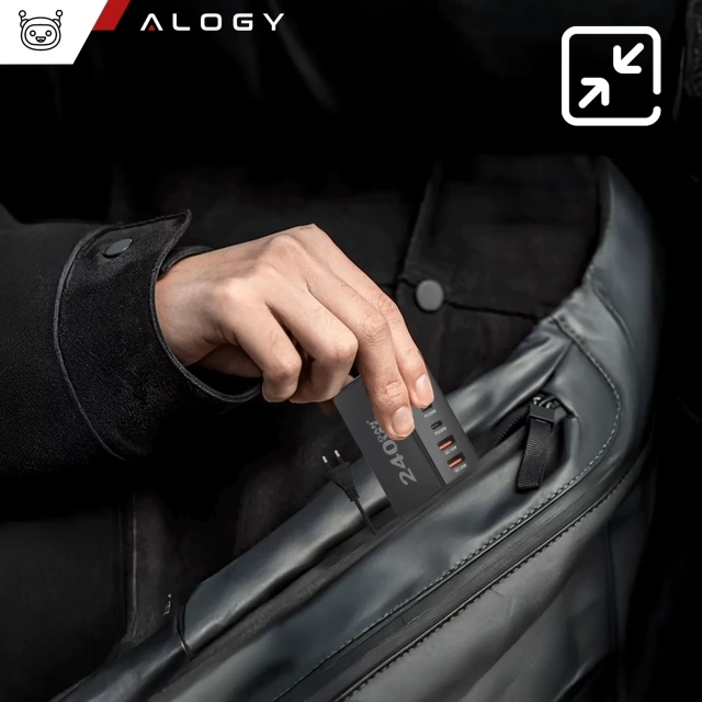 HUB splitter Alogy Adaptér pro počítačový notebook s USB-C na 3x USB-A 2.0 1x USB-A 3.0 šedý