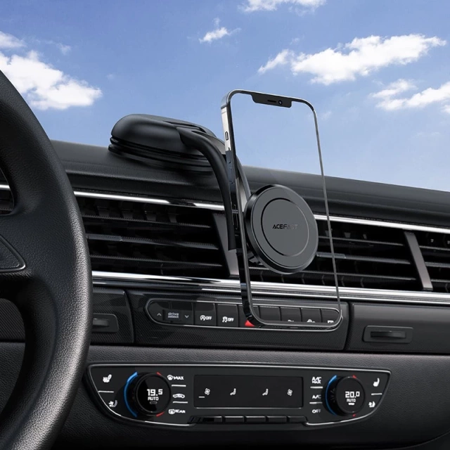 Acefast magnetic car phone holder for the cockpit and ventilation grill black (D7 black)