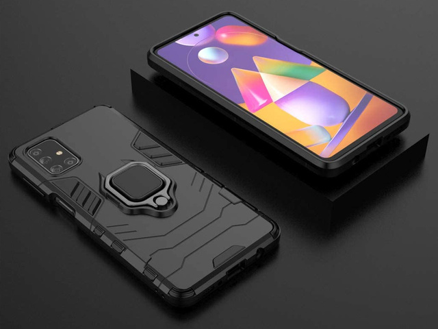 Handyhülle Alogy Stand Ring Armor für Samsung Galaxy M31s Schutzhülle