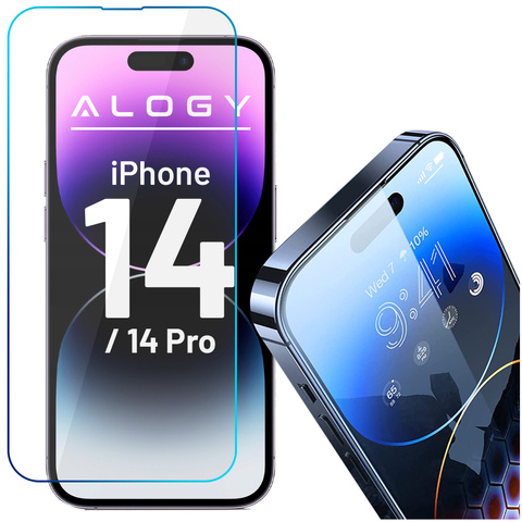 Захист екрану загартоване скло 9H Alogy для Apple iPhone 14/14 Pro