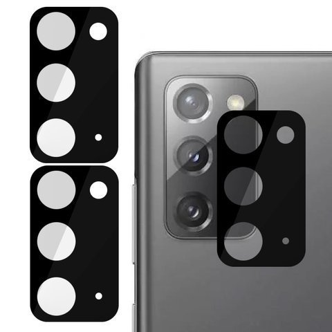 Tvrzené sklo x2 na zadní 3D čočce pro Samsung Galaxy Note 20 černá