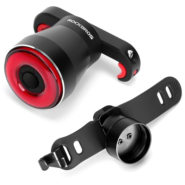 Lampka rowerowa tylna LED USB RockBros Smart TL907Q51 na tył roweru pod siodełko 60lm światło czerwone oświetlenie