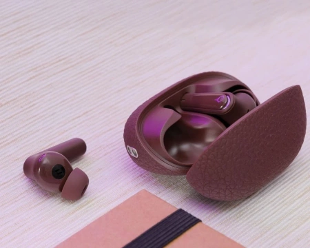 Бездротові Bluetooth-навушники HOCO TWS EQ23 із зарядним чохлом коричневого кольору